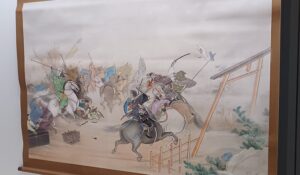「蒙古襲来図」（1895年）下村観山　※東京国立近代美術館で開催の「下村観山展」展示風景より