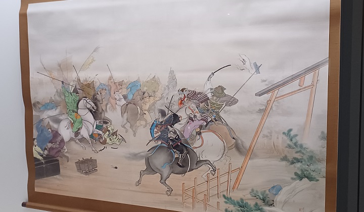 「蒙古襲来図」(1895年)下村観山 ※東京国立近代美術館で開催の「下村観山展」展示風景より