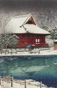 「不忍弁天之雪」（昭和6年）川瀬巴水