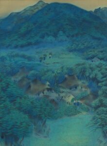 「洛北修学院村」（1918年）速水御舟　※Public Domain画像使用