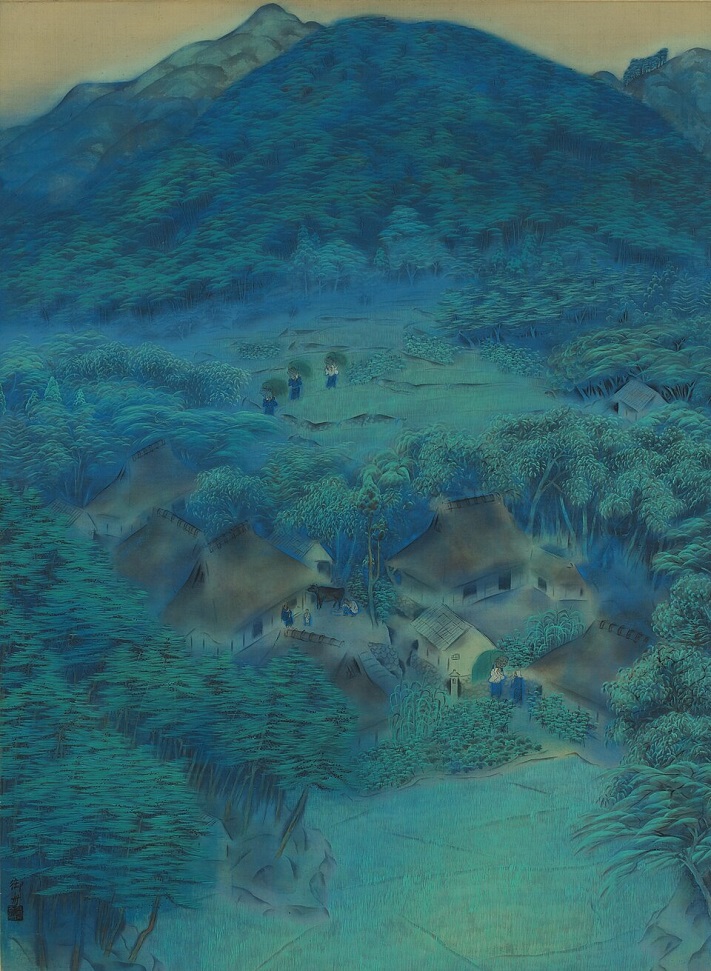 「洛北修学院村」（1918年）速水御舟　※Public Domain画像使用