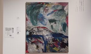 「ある歳月」（2011年）野見山暁治　※東京藝大美術館で開催の「ＮＨＫ日曜美術館５０年展」の様子より