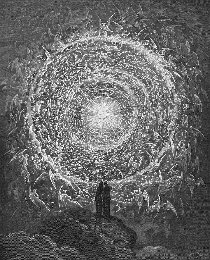 『神曲』の「天国篇:第31歌」より(ギュスターヴ・ドレ)
