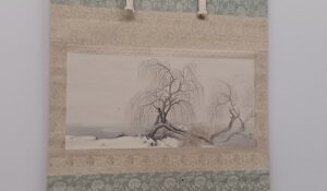 「寒空」（1923年）下村観山　※東京国立近代美術館で開催の「下村観山展」展示風景より