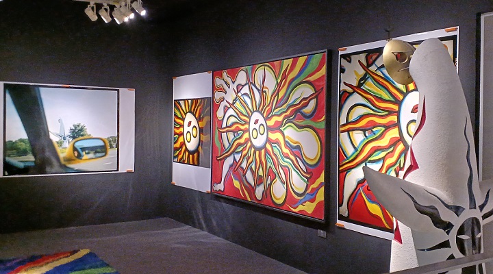 岡本太郎記念館で開催の「佐内正史 雷写」の様子