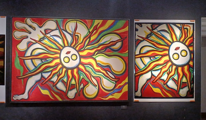 岡本太郎記念館で開催の「佐内正史 雷写」の様子