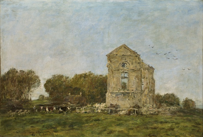 「廃城のラッセイ城」（1893年）ウジェーヌ・ブーダン