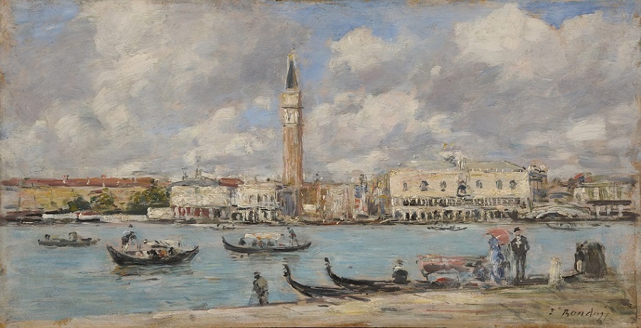 「ヴェネツィア、サン・ジョルジョ・マッジョーレ」（1895年頃）ウジェーヌ・ブーダン