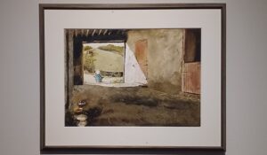 「納屋の猫たち」（1993年）アンドリュー・ワイエス　※東京都美術館で開催の「アンドリュー・ワイエス展」より