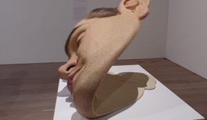 「マスクⅡ」（2002年）ロン・ミュエク　※森美術館で開催の「ロン・ミュエク展」より