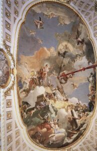 「スペイン王家の称揚」（1762-66年）ジョヴァンニ・バッティスタ・ティエポロ