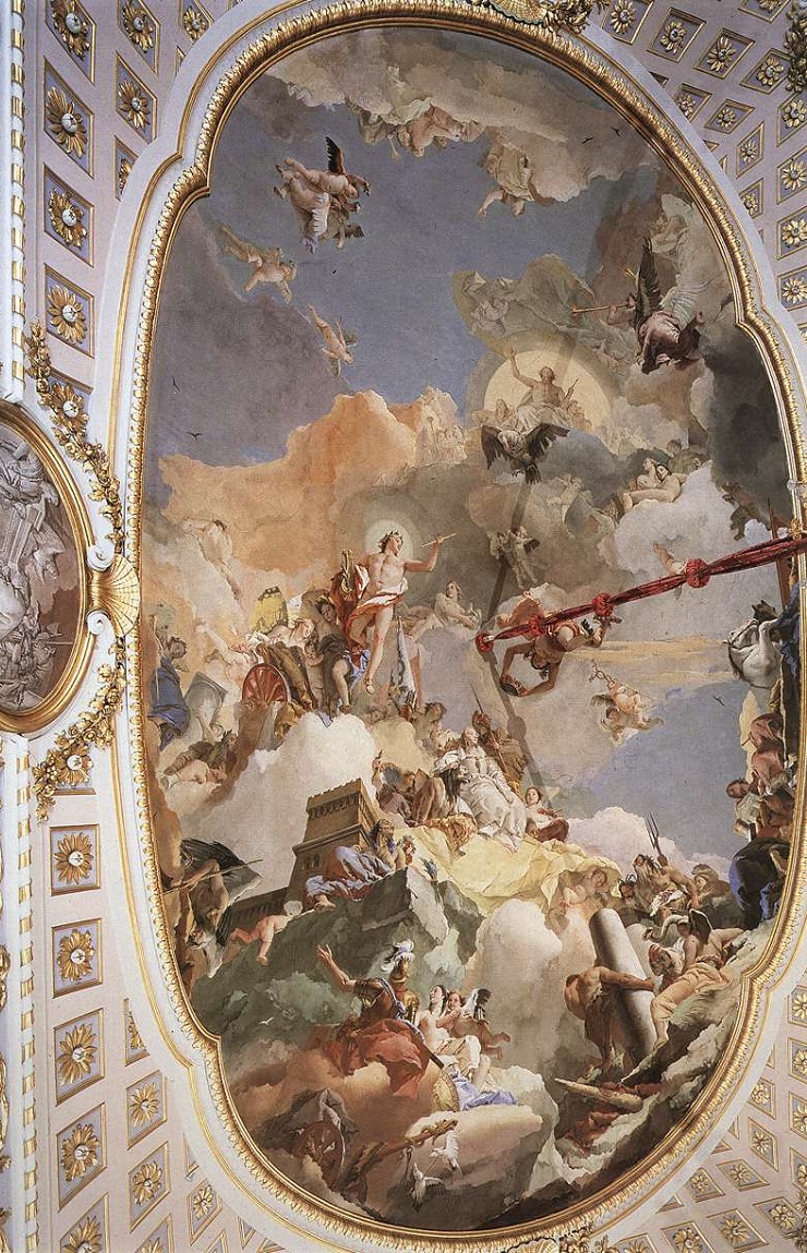 「スペイン王家の称揚」（1762-66年）ジョヴァンニ・バッティスタ・ティエポロ