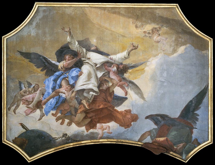 「聖ドミニクの栄光」（1737-39年頃）ジョヴァンニ・バッティスタ・ティエポロ