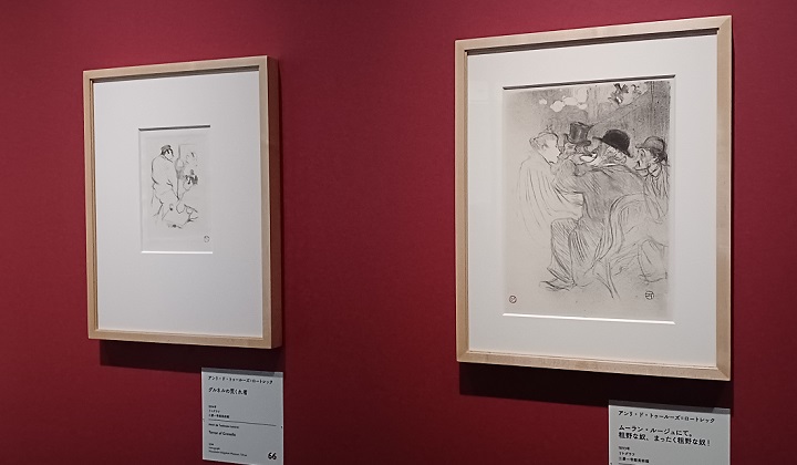 ※展覧会「”カフェ”に集う芸術家」の展示風景
