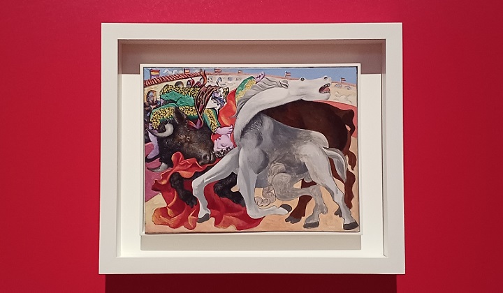 「コリーダ：闘牛士の死」（1933年）パブロ・ピカソ　※企画展「ピカソ meets ポール・スミス」の展示風景より