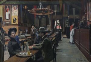 「カフェ・デ・ザンコエラン」（1889-1890年）サンティアゴ・ルシニョル