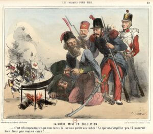 「クリミア戦争を題材にした風刺画」オノレ・ドーミエ　（※Public Domain画像）