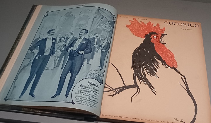 『ココリコ』誌　※展覧会「”カフェ”に集う芸術家」の展示風景