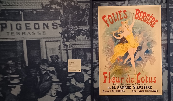 「ロータスの花」フォリー・ベルジェール（1893年）ジュール・シュレ　※展覧会「”カフェ”に集う芸術家」より