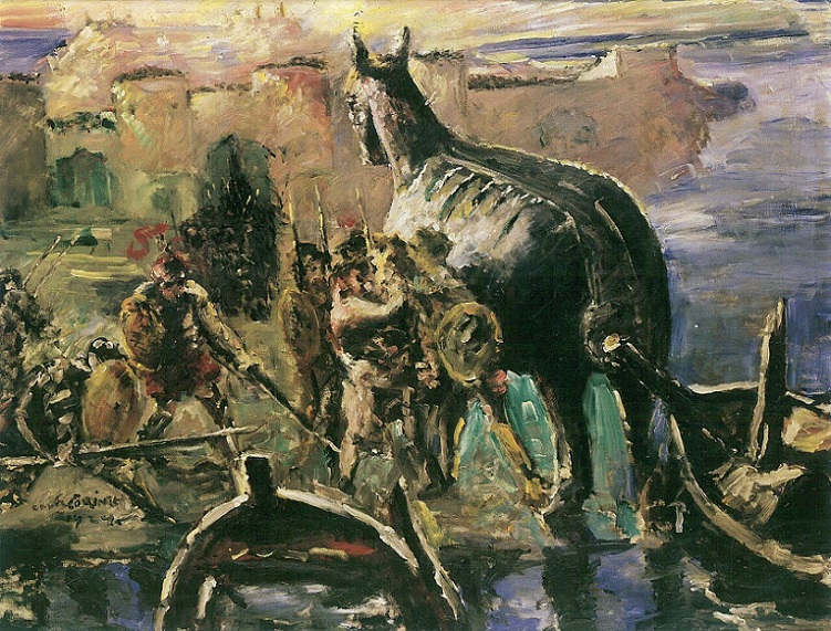 「トロイアの木馬」（1924年）ロヴィス・コリント