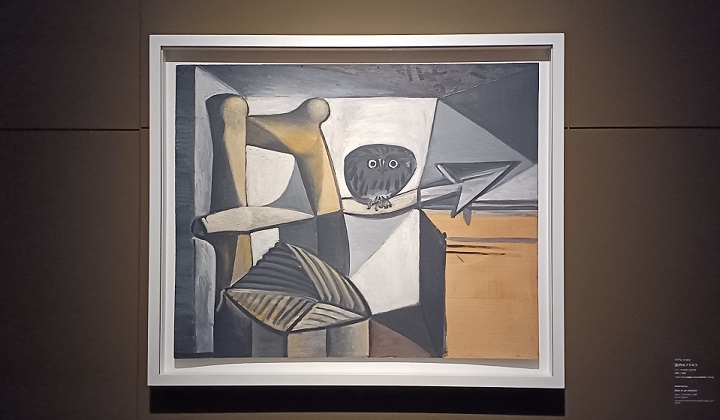 「室内のフクロウ」（1946年）パブロ・ピカソ　※企画展「ピカソ meets ポール・スミス」の展示風景より