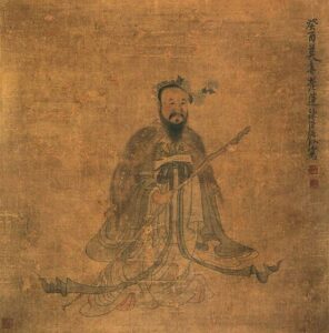 「屈原の肖像」陳洪綬　※Public Domain画像