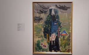 「オルレアン街道の雨」（1930年）長谷川三郎　※小企画展「生誕120周年 長谷川三郎と国立近代美術館」より（東京国立近代美術館）