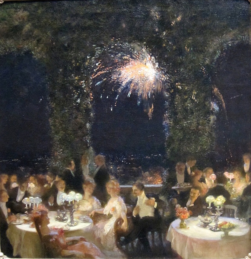 「カジノでの夕食」（1903年頃）ガストン・ラ・トゥーシュ