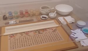 「模写画材道具 一式」　※藝大美術館で開催の「藝大式 美術の ”ミカタ”」より