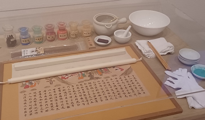「模写画材道具 一式」　※藝大美術館で開催の「藝大式 美術の ”ミカタ”」より