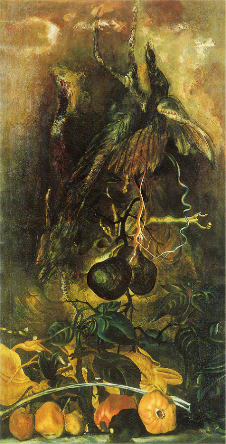 「静物（雉）」（1941年）靉光　※Public Domain