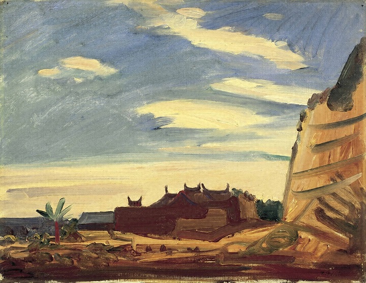 「台南風景」（1933年）藤島武二　※Public Domain